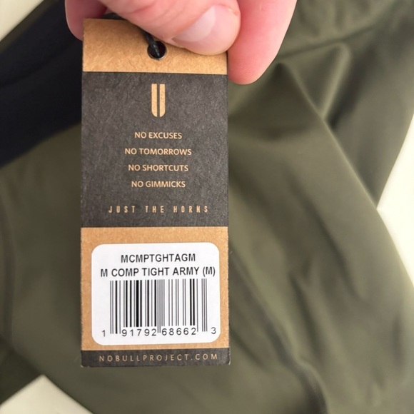 Nobull Men’s 27” Compression Tight Army Green Size Medium New - Picture 7 of 11